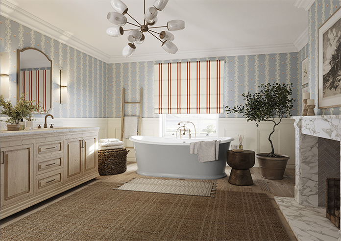 Winnies Stripe, Jaffs - Twist&Fit Roman Blind - Image 6